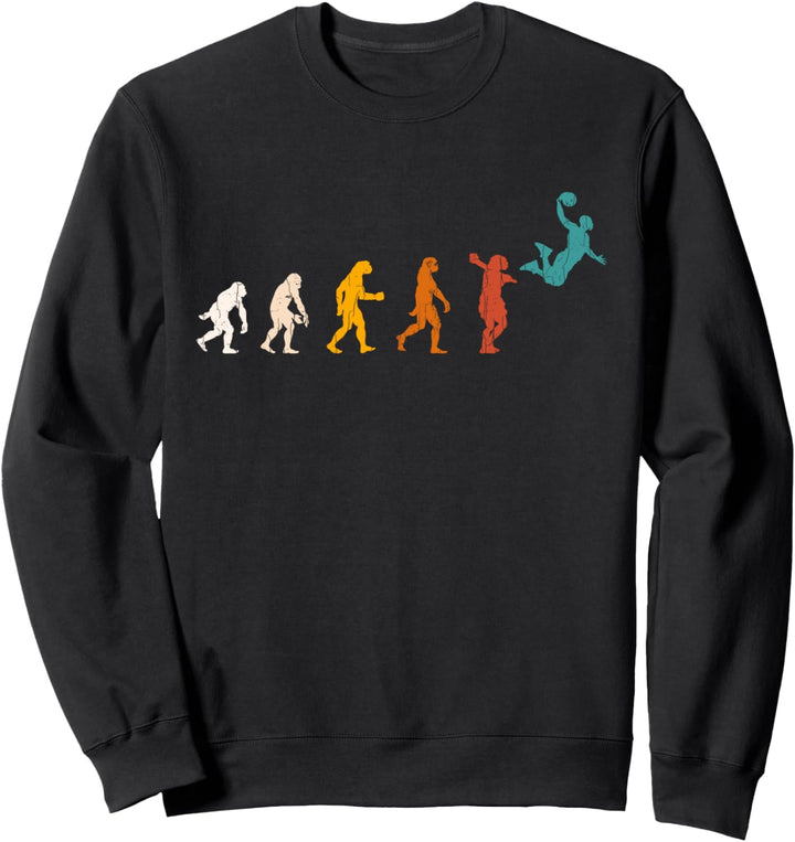 Vintage Retro Basketball-Spieler Geschenk Evolution Sweatshirt