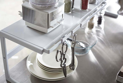 Extendable kitchen rack - Tower - white Einheitsgrösse Weiss, Einheitsgrösse Weiss