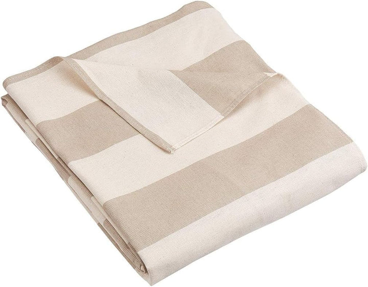 HomeLife - Sofabezug für 2-Sitzer, Baumwolle mit Bindebändern, 2-Sitzer-Sofaüberwurf mit Armlehnen,