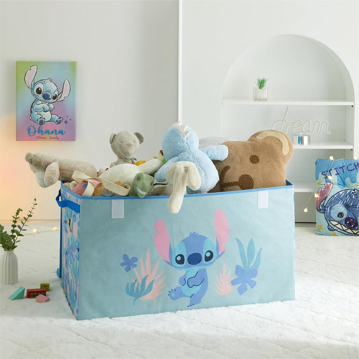 Idea Nuova Disney Stitch Faltbarer Aufbewahrungskoffer – robuster Organizer mit weichem Deckel – 71,