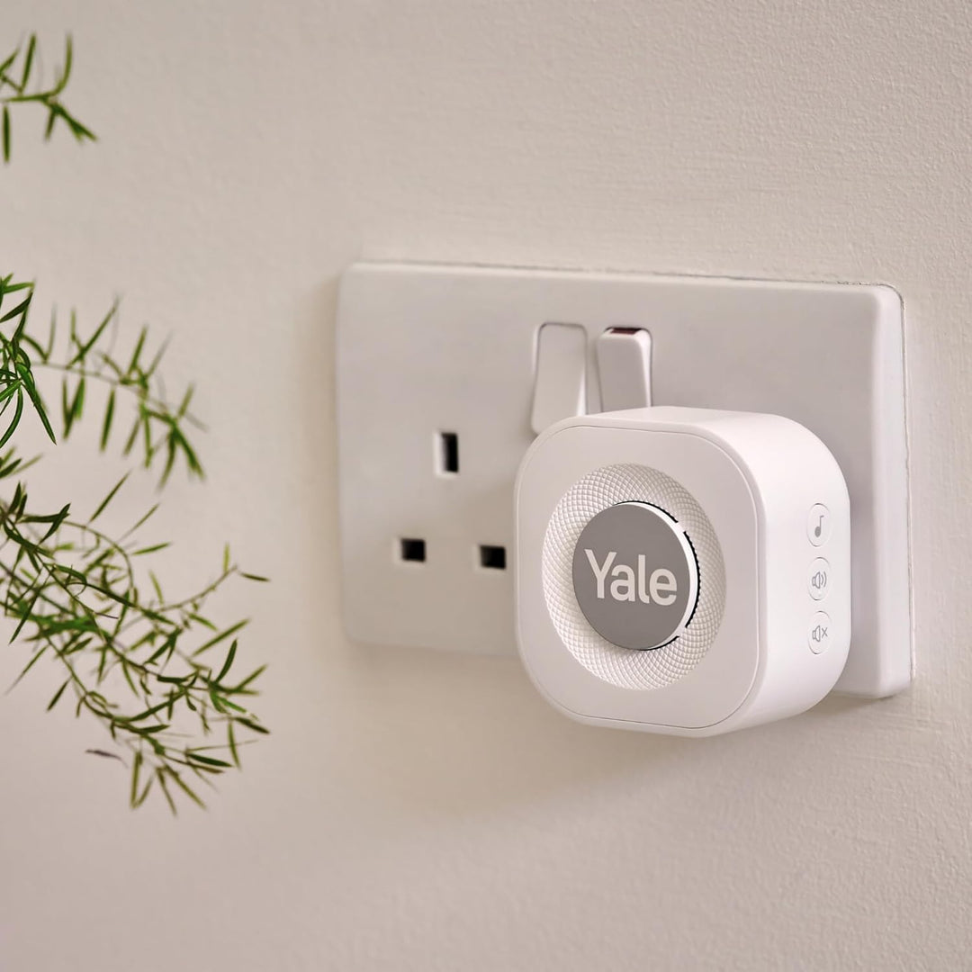 Yale - Türklingel-Gong - SV-VDBCH-1A-W - Innen-Klingel - Wählbare Klingeltöne - Plug-in-Installation