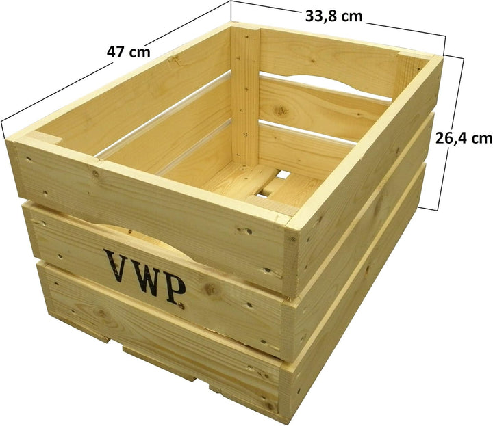 VWP fahrradkiste Holz Natur 40 Liter
