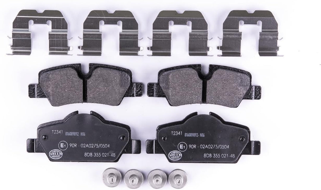 HELLA PAGID 8DB 355 021-481 Bremsbelagsatz - T2341 - Dicke/Stärke: 16.6mm - Bremssystem: TRW - für V