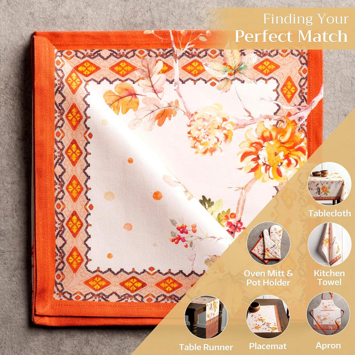 Maison d' Hermine Kelim Set mit 4 Handtüchern, weich und bequem, 100% Baumwolle, für Hochzeit, Famil