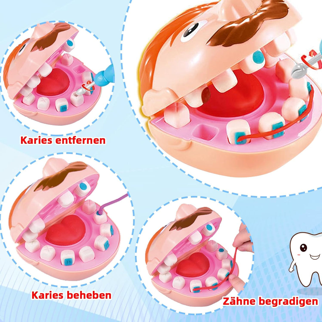 Knete Zubehör Zahnarzt Spielzeug, Knetwerkzeug KneteSet Dentist Rollenspiel knete ab 3 Jahre,Knetmas