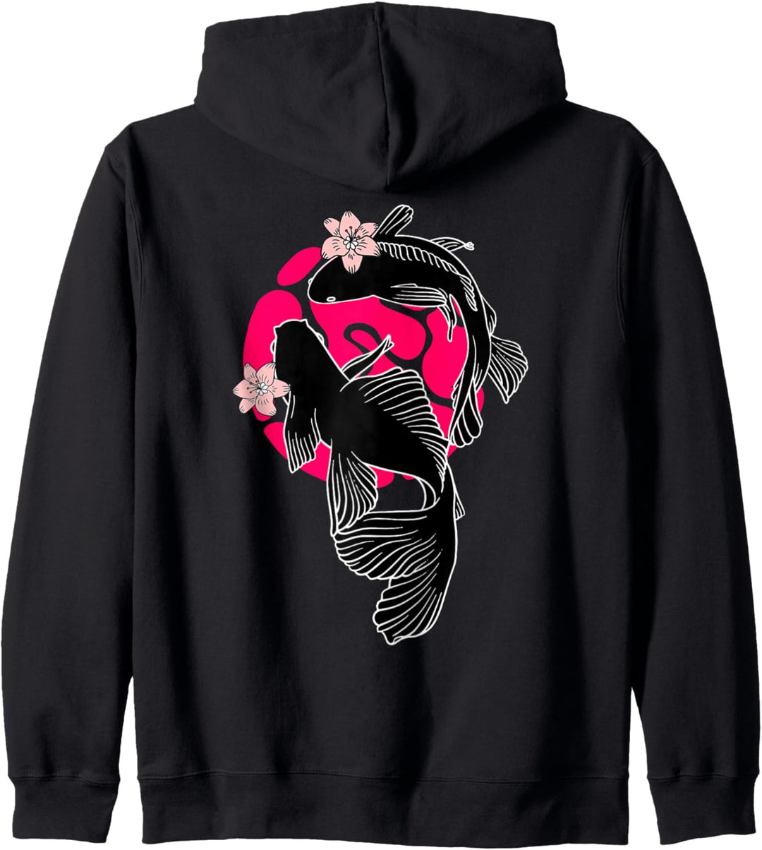 Japanische Koi-Karpfen Nishikigoi Fische Sakura Kapuzenjacke