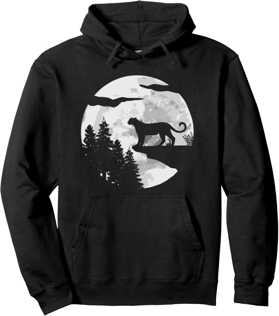 Gepard Raubkatze Wildkatze Grosskatze - Vollmond Gepard Pullover Hoodie
