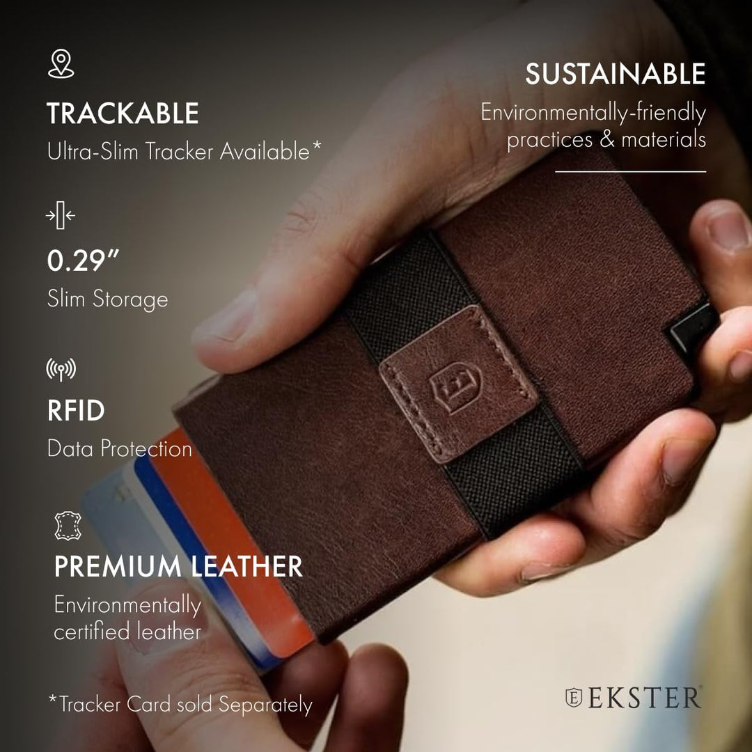 Ekster: Senate – Leder Kartenhalter Geldbörse – RFID-Blockierung – schneller Kartenzugriff OSFA Klas