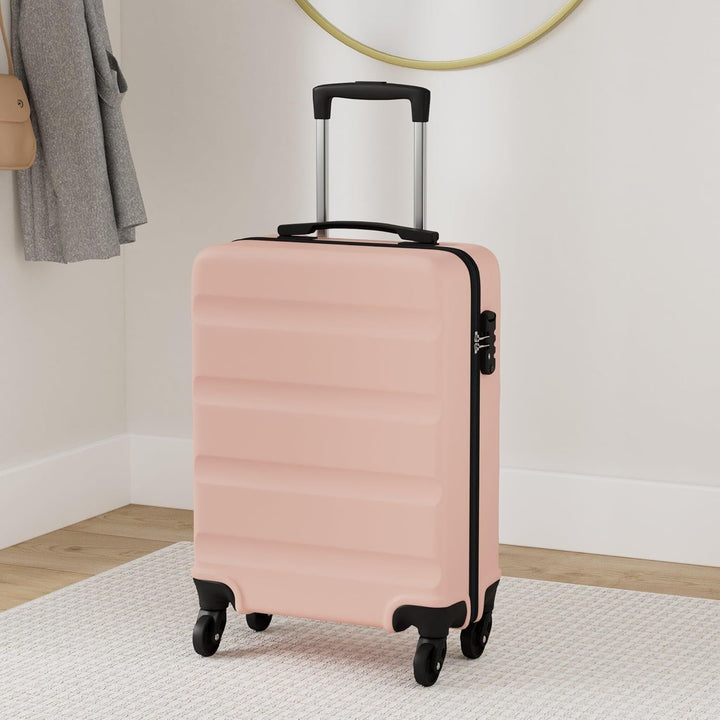 KONO Koffer Trolley Handgepäck Leicht Hartschalenkoffer aus ABS Reisekoffer mit 4 Rollen Gross Koffe