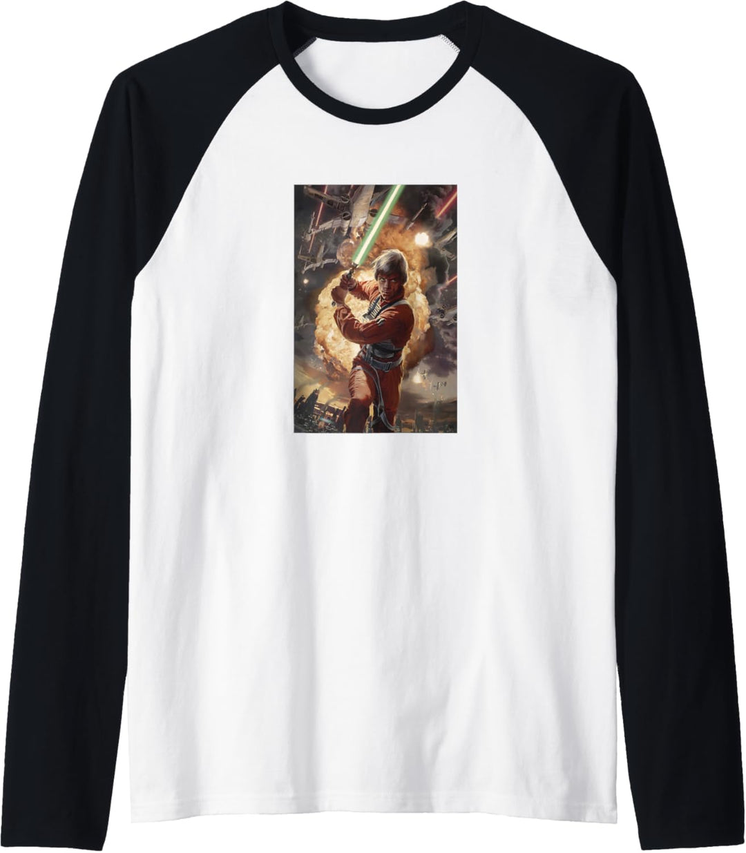 Star Wars Luke Skywalker Charging Poster Raglan