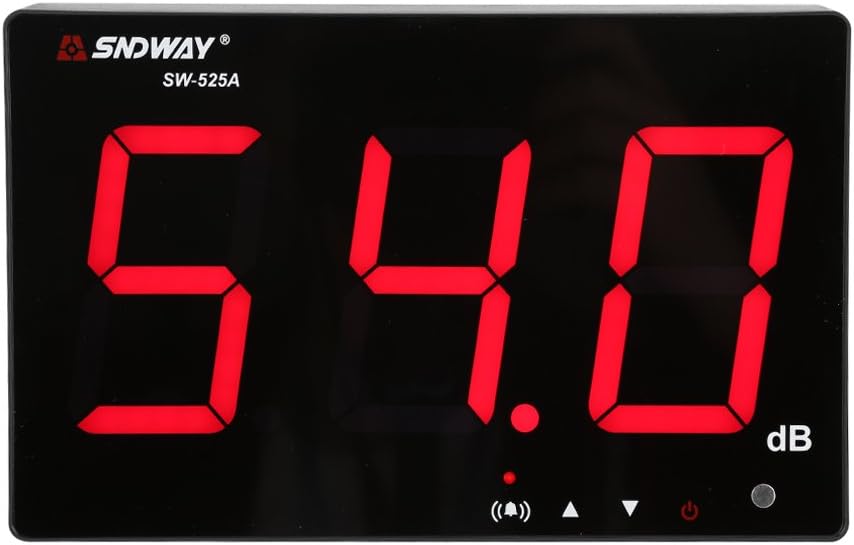 Lazmin 30~130 dB Schallpegelmesser, digitaler Dezibelmesser mit 9,6-Zoll-LCD-Display, Genauigkeit 1,