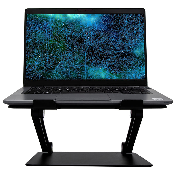 Konsol Laptopständer, Faltbarer Laptop-Riser, verstellbare Winkel, Aluminium leicht und langlebig, L