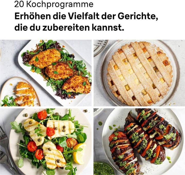Braun MultiFry 5 HF5073IBK, 3-in-1 Heissluftfritteuse, 6L Airfryer, 80-220°, 20 Programme, spülmasch
