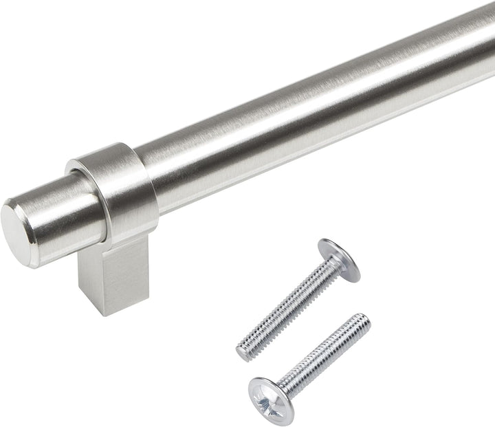 10 x SO-TECH® Relinggriff Schrankgriff G20 Edelstahloptik Ø 14 mm BA 128 mm (lieferbar 96 – 1090mm)