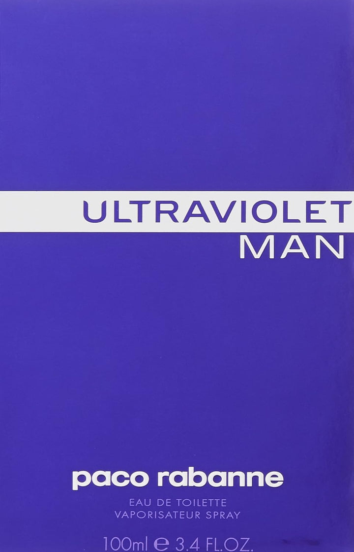 Paco Rabanne Ultraviolet Man EDT Spray 100 ml, 1er Pack (1 x 100 ml) Minze 100 ml (1er Pack), Minze