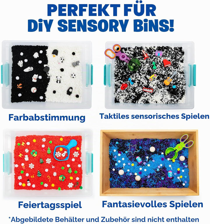Learning Resources Playfoam Pluffle X-Röhre mit schwarz-weissem Pluffle, Sensorik-Spielzeug, trockne