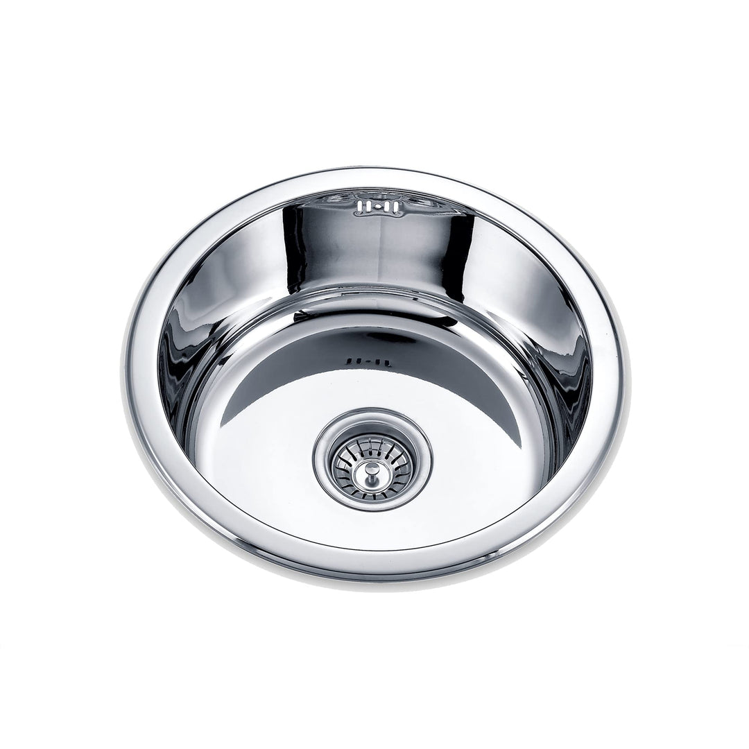 Edesa K2 SE 45 1C Aufsatzwaschbecken, rund, Edelstahl, 1 Spülbecken, Kreis