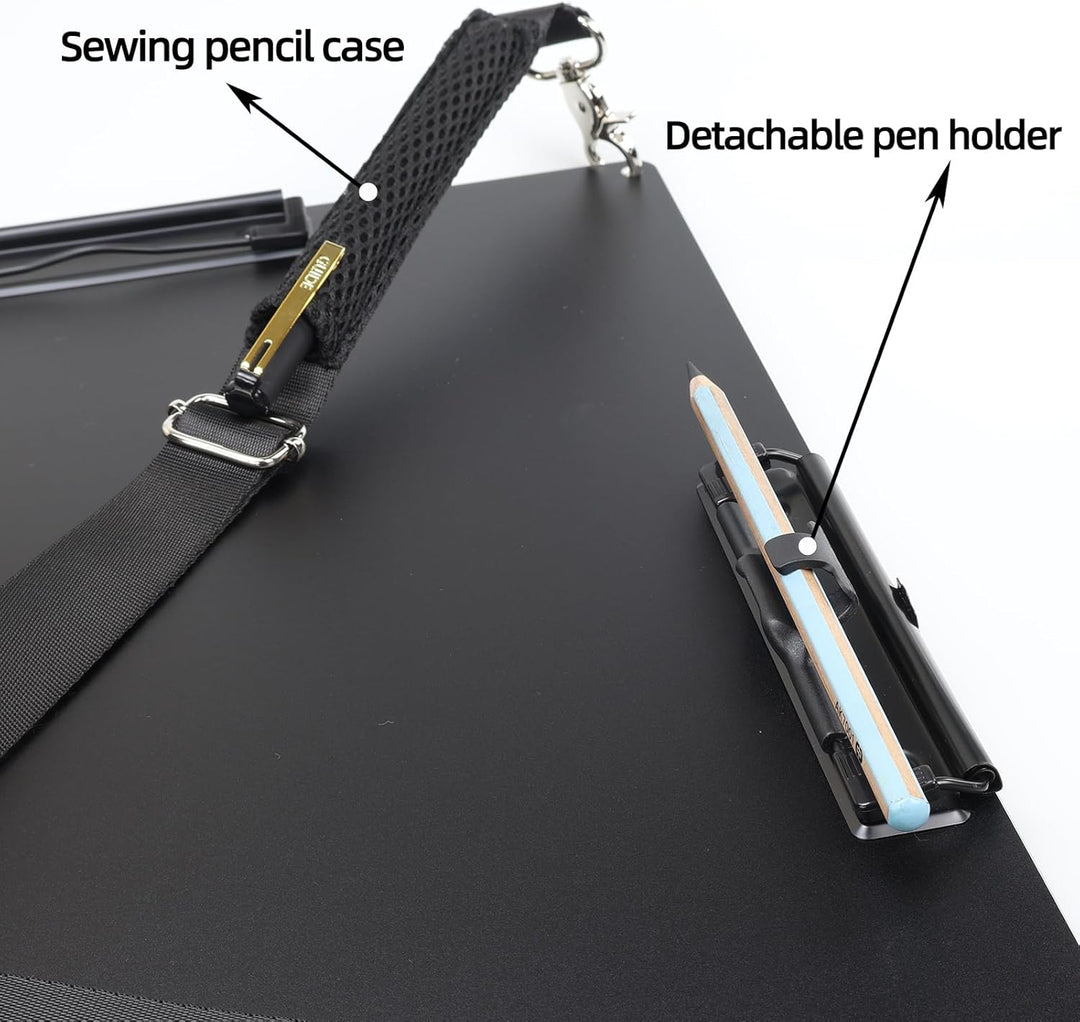 Aluminium-Klemmbrett, A4-Grösse (24,1 x 32,4 cm), zwei Clip-Klemmbretter mit 160 cm verstellbarem Sc