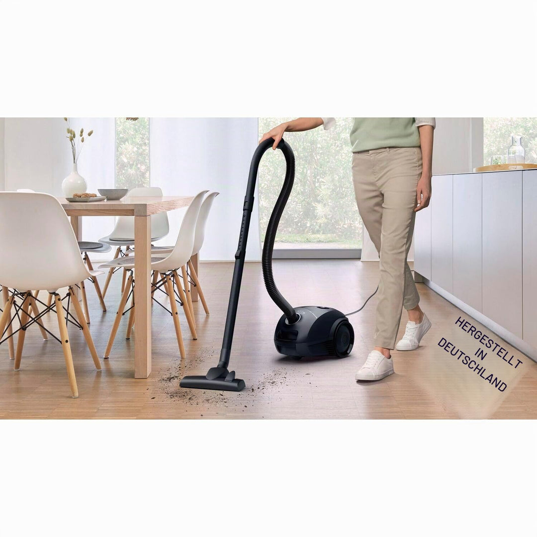 Bosch BGLS2BA1 Series 2 Staubsauger mit Beutel, 3.5 L, 600 W, 80 dB, 8 Meter Kabel, Schwarz