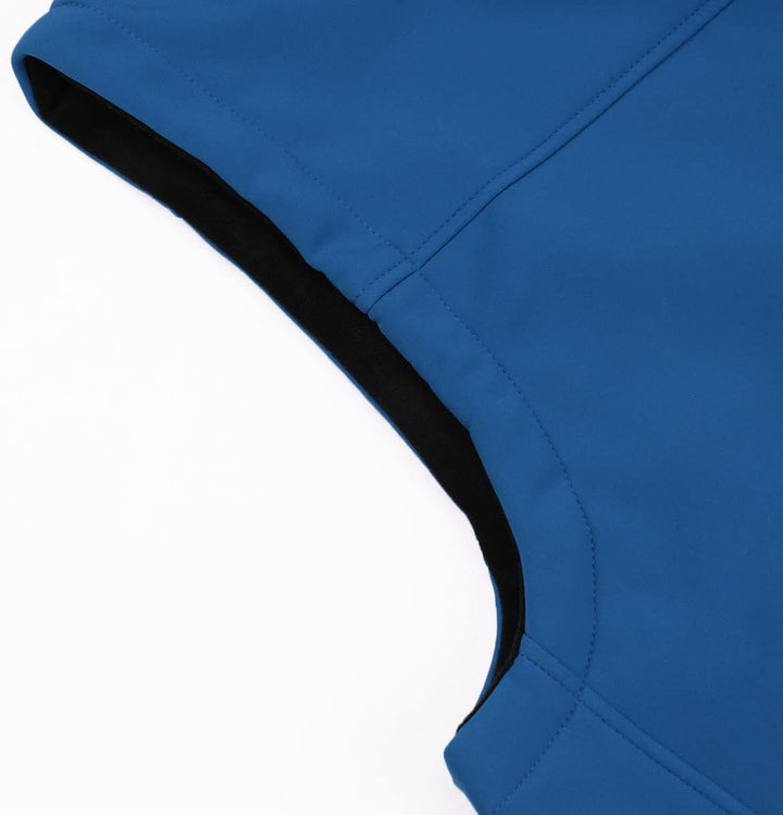 YOUTHUP Weste Herren Wasserdichte Softshellweste Outdoor Leichte Winddichte Fleece Herrenweste Ärmel
