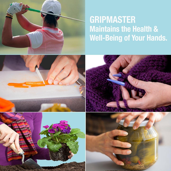 PROHANDS Gripmaster Handtrainer, Fingertrainer (Handgriffstärker), federbelastet, Finger-Kolben-Syst