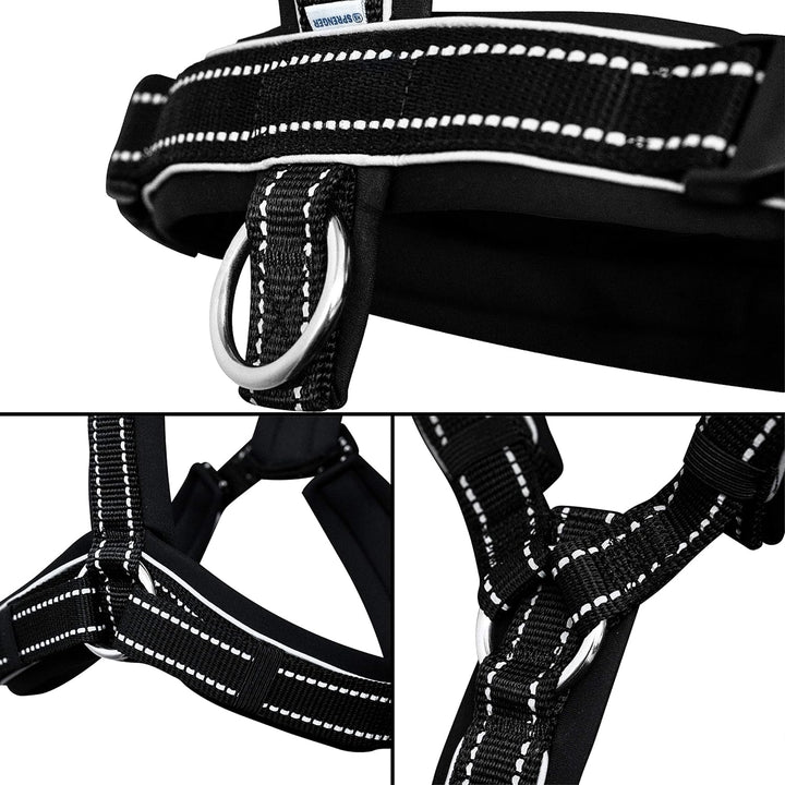 Sprenger Y-Geschirr reflektierend I gepolstert mit weichem strapazierfähigen Neopren I fellschonend