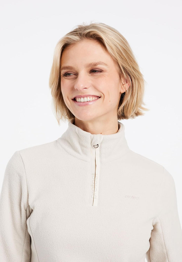 Protest Damen 1/4-reissverschluss MUTEZ 3XL Kitoffwhite, 3XL Kitoffwhite
