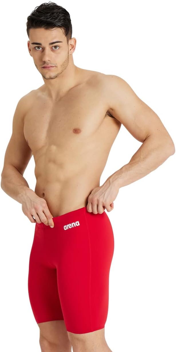 Arena Herren Swim Jammer Team-Badehose Solid 8 Red-white, 8 Red-white