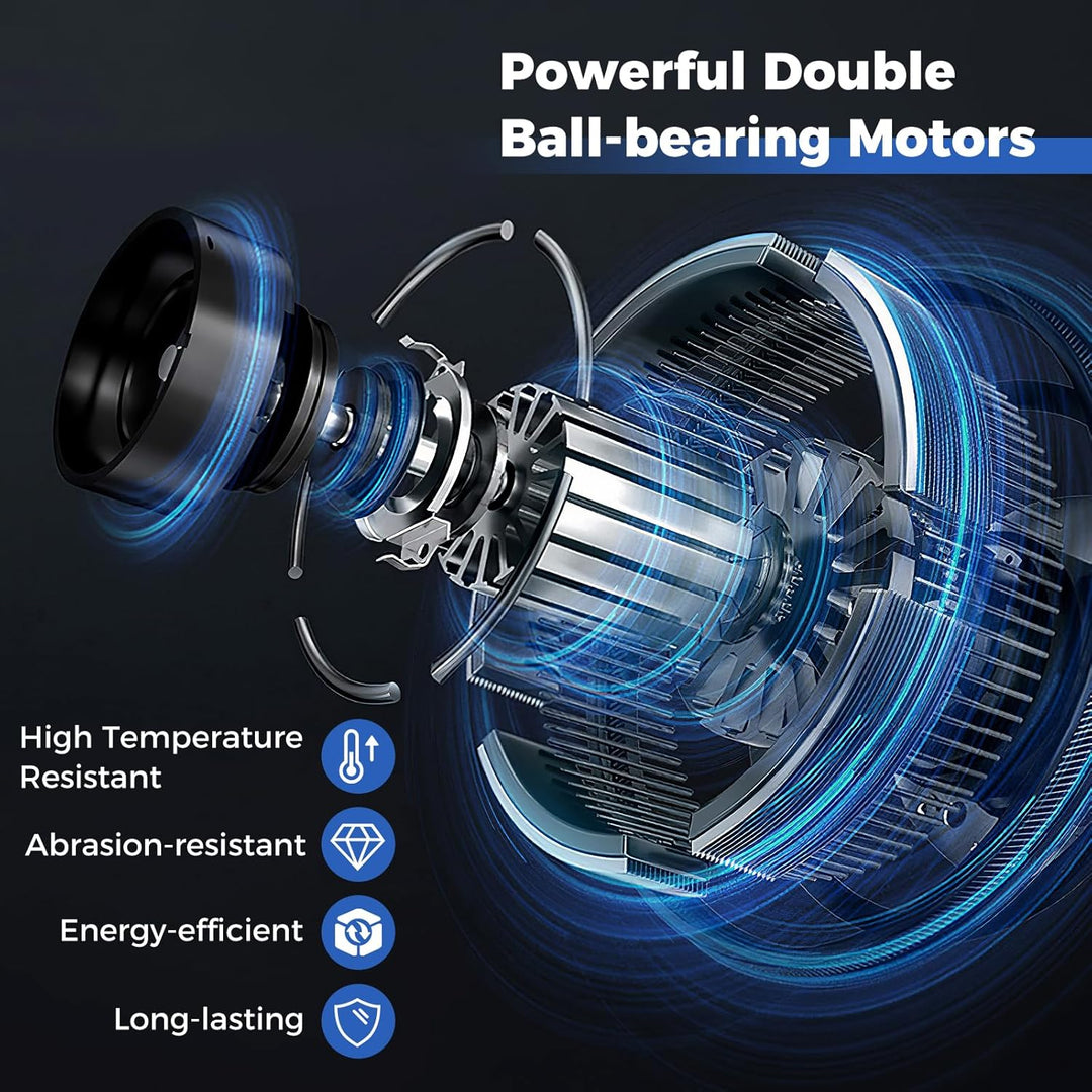 SOARS Wandventilator 120 W, 3 Geschwindigkeiten, vertikaler Winkel von 30 ° und automatisch horizont
