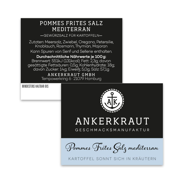 Ankerkraut Heftig-Deftig-Box, mit Auflauf Gewürz, Pommes mediterran, Bratkartoffel Gewürz, im Korken