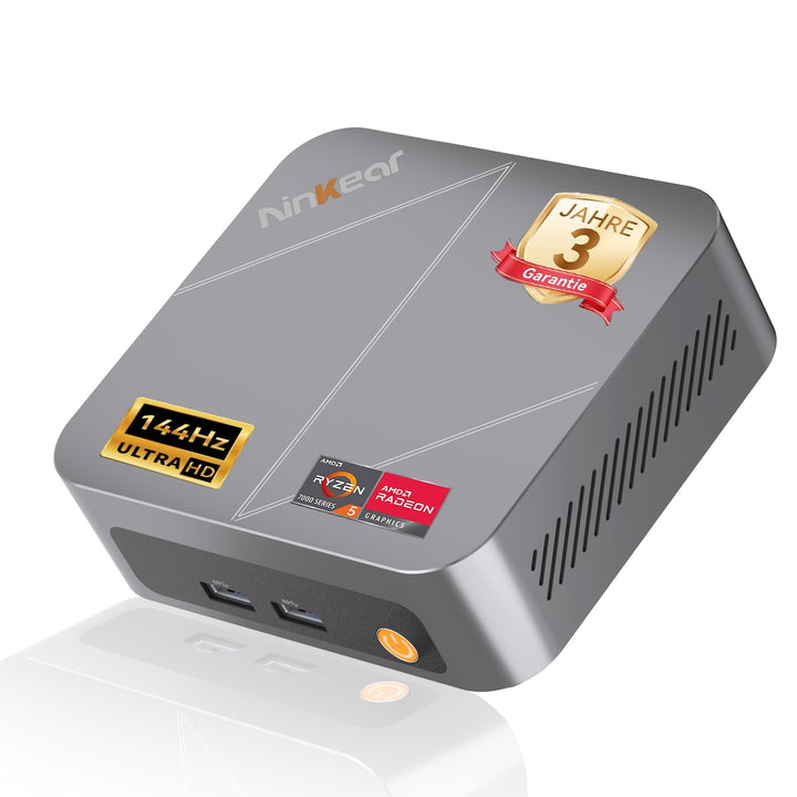 Ninkear Mini PC mit AMD Ryzen 7430U bis 4,9GHz, (3-Jahren-Garantie), 16GB RAM 512GB SSD, unterstützt
