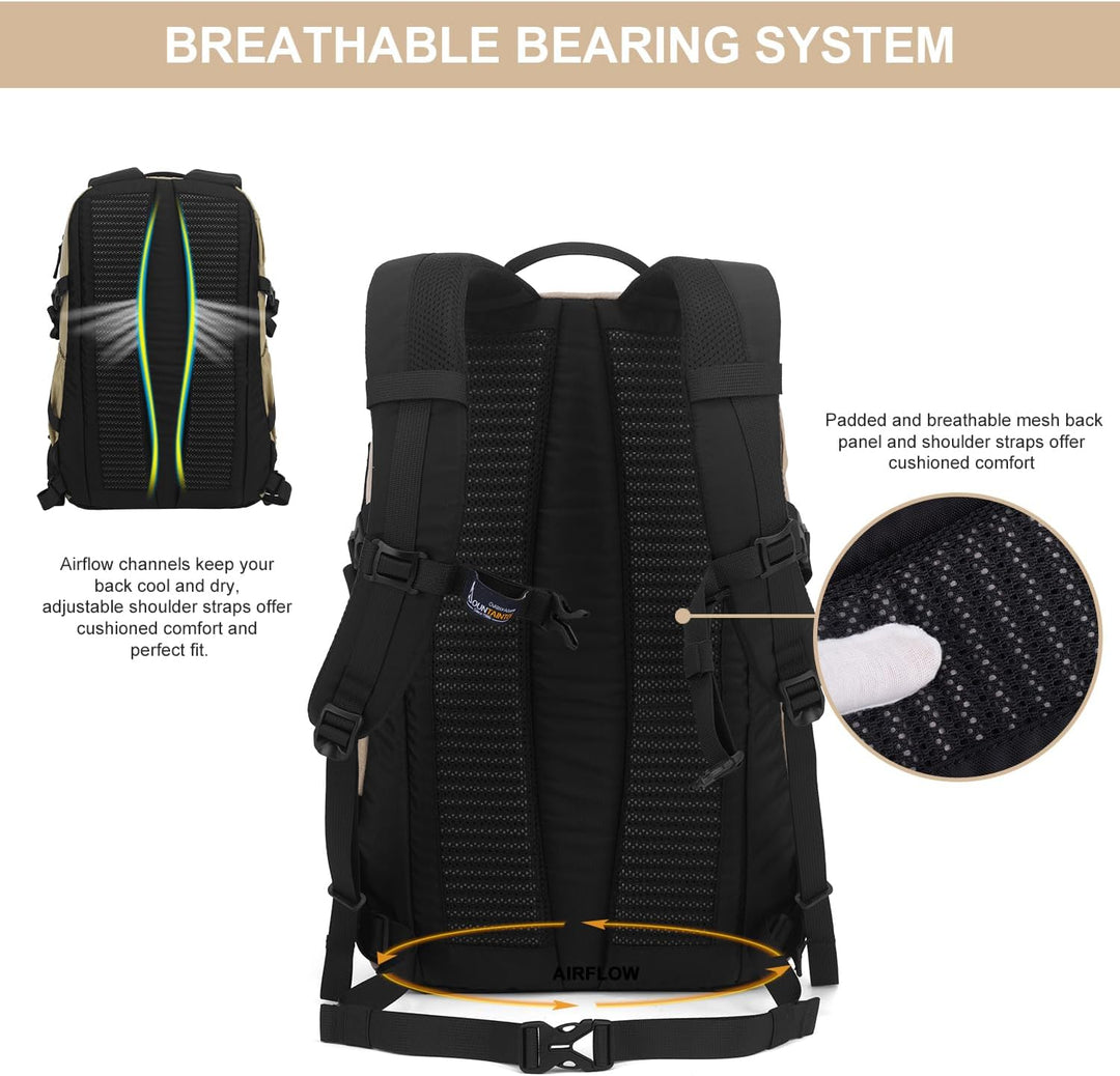 Mountaintop 30L/40L Wanderrucksack Herren Damen Daypack für Alltag und Outdoor, Tageswanderungen und