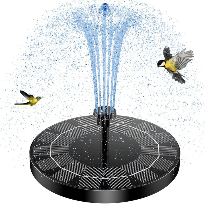 AISITIN Solar Springbrunnen Upgrade, 2,5W 160mm Solarbrunnen Solar Teichpumpe Outdoor Wasserpumpe So
