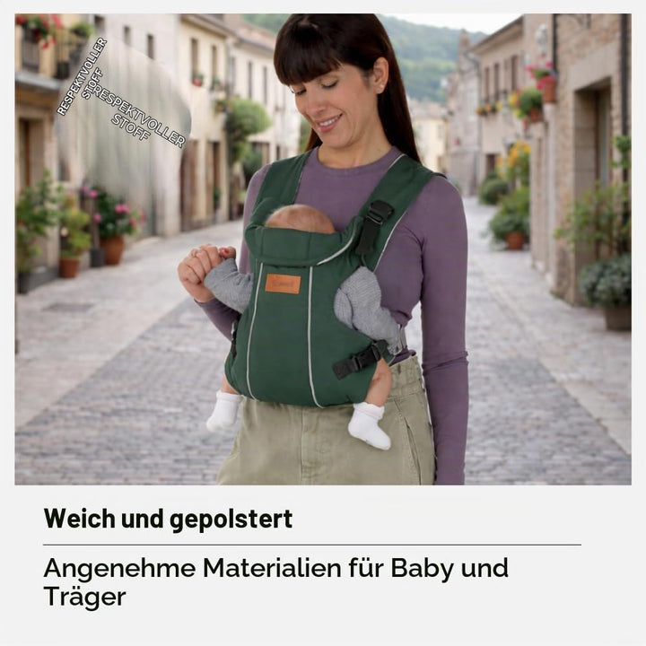 Jané Dual, ergonomische Babytrage, von Geburt bis 15 kg, 3 Positionen, atmungsaktiv und gepolstert,G