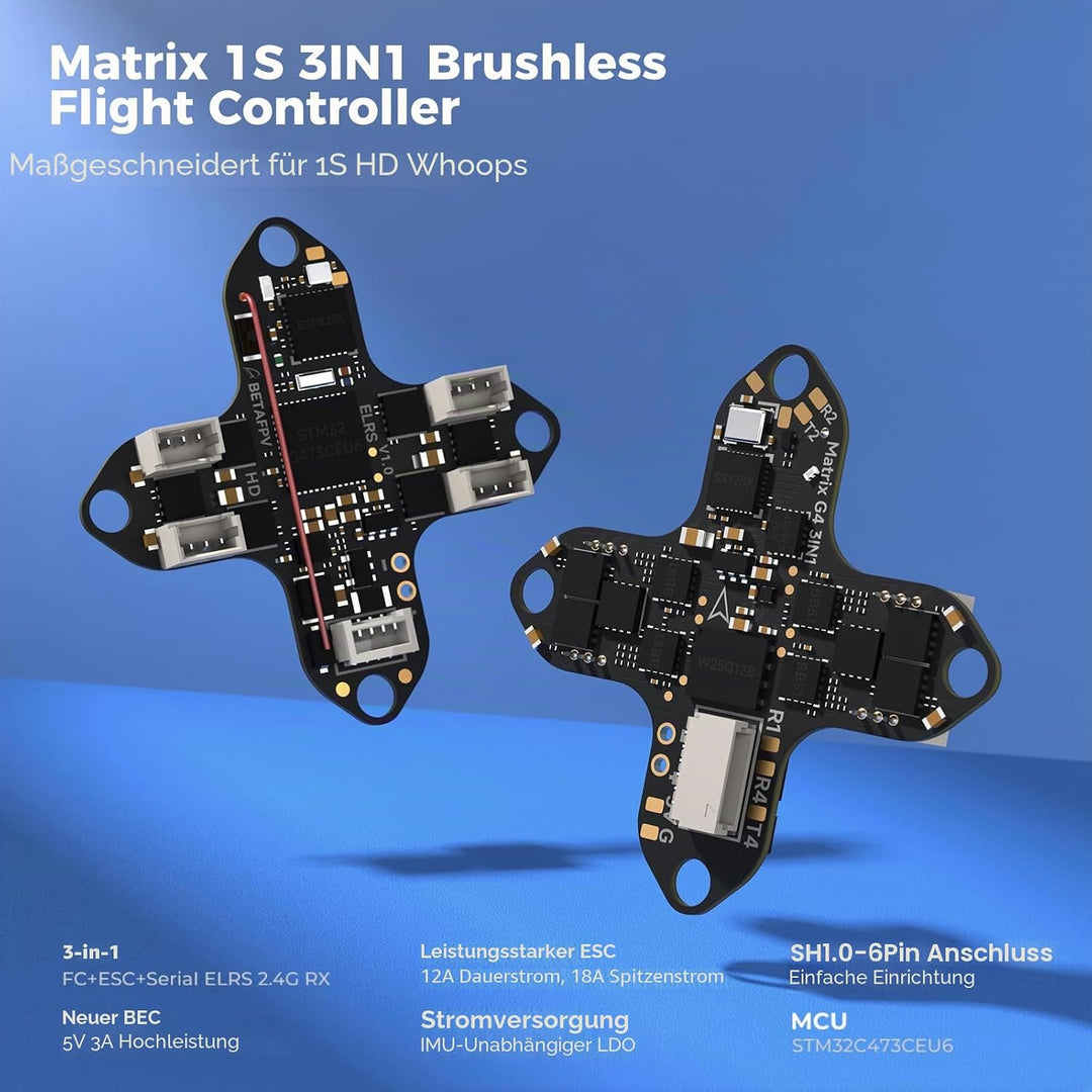 BETAFPV ELRS Meteor75 Pro P1 1S Brushless Cinewhoop Drohne mit 1080P P1 Air Unit HD VTX, Matrix 1S 3