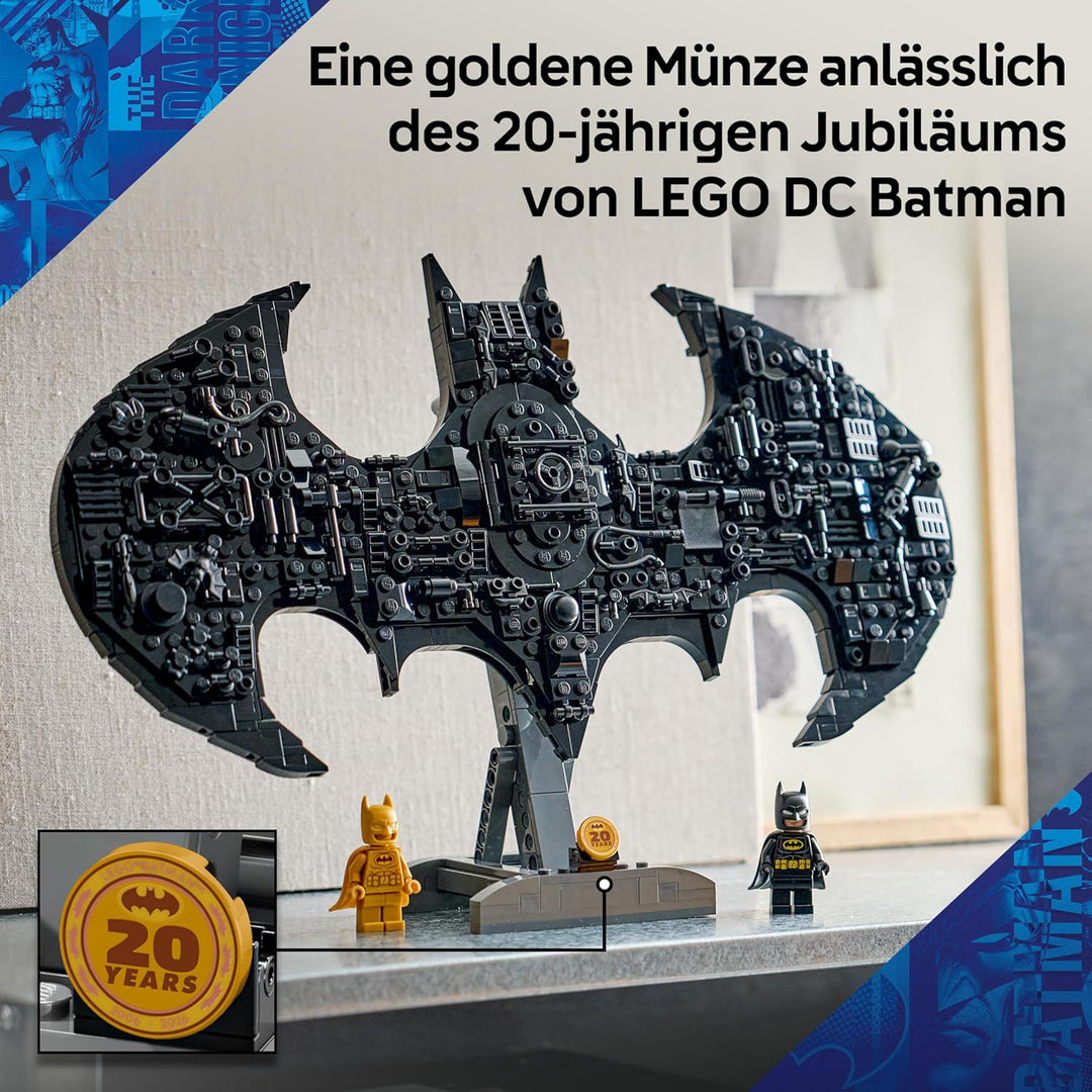 LEGO DC Batman: Batman Logo - Superhelden Spielzeug mit Minifiguren - Kreativer Modellbau für Jungen