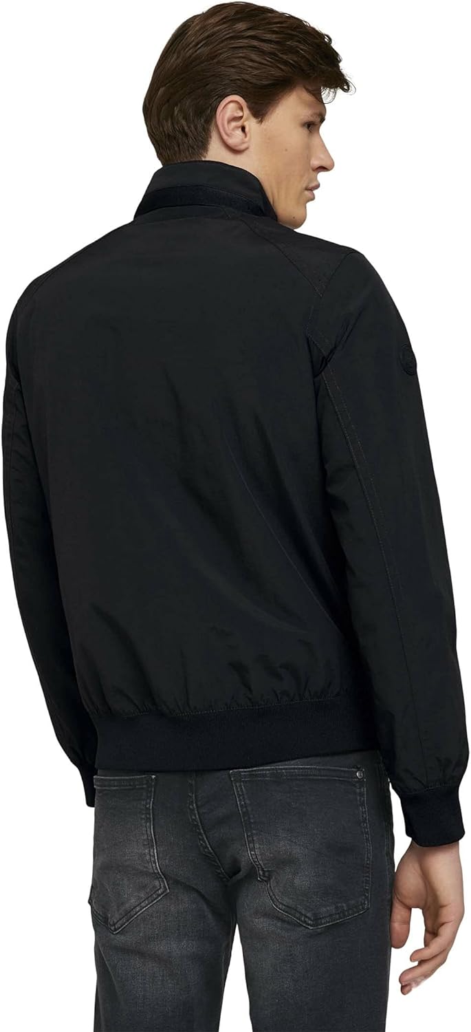 TOM TAILOR Herren Jacken Blouson Jacke mit Stehkragen Black,L,29999,2999