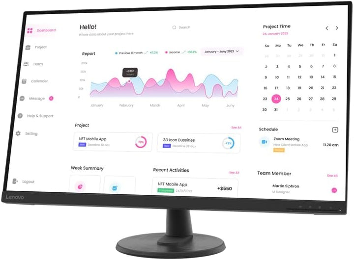 Lenovo D32-40 Computer Monitor 80 cm (31.5) 1920 X 1080 Pixels, 66FCGAC2EU 31,5\", 31,5\"