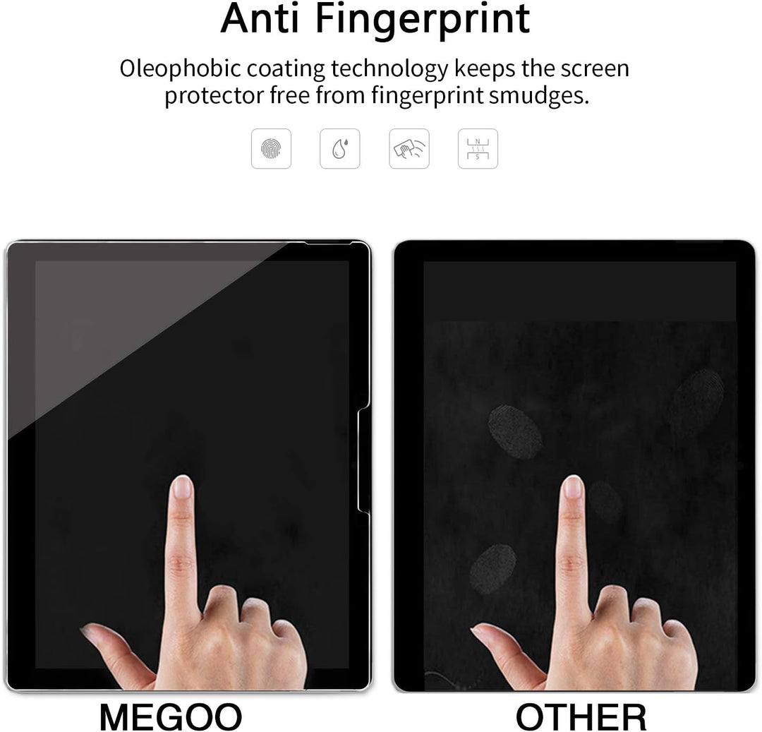 Megoo Surface Book 3 Displayschutzfolie 15 Zoll, gehärtetes Glas/einfache Installation/kratzfest, au