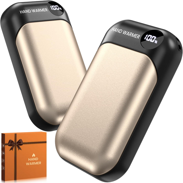 Handwärmer, 2-in-1 Magnetische Handwärmer Elektrisch, 6000mAh Tragbarer Taschenwärmer mit LED-Anzeig
