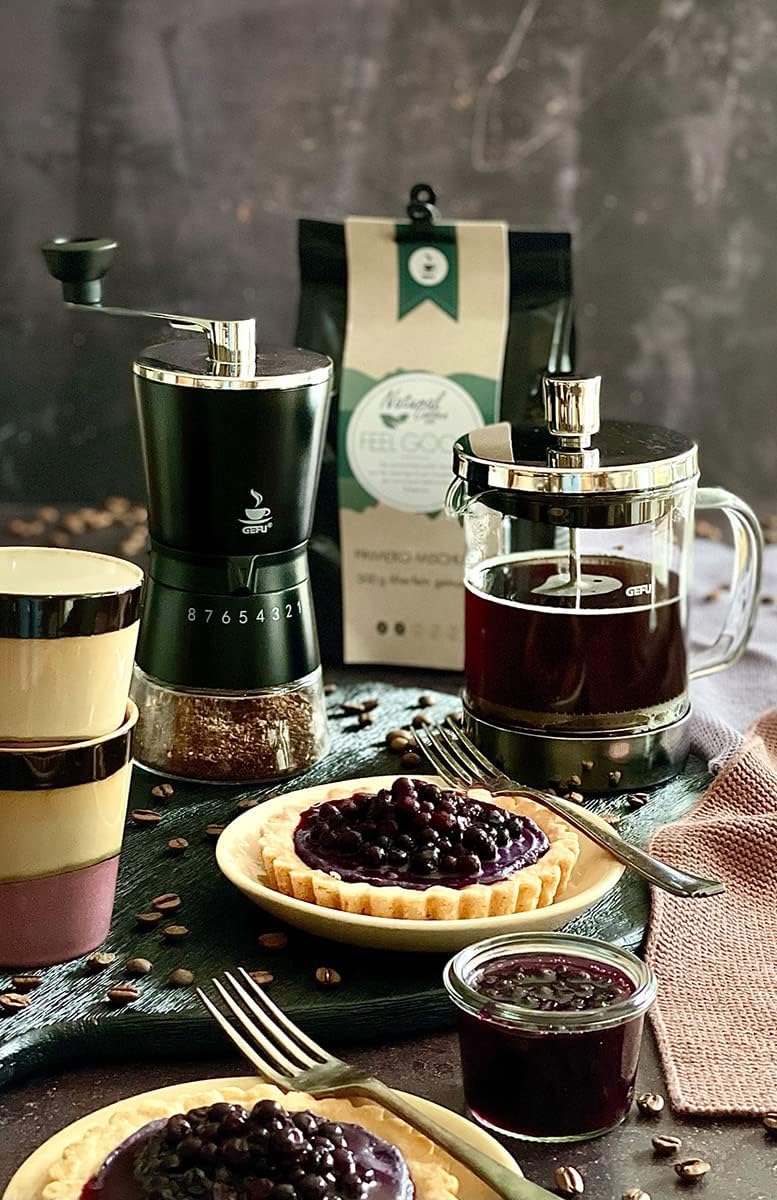 GEFU Kaffeebereiter DIEGO 600 ml | French Press aus Borosilikatglas & Edelstahl | Für 5 Tassen Kaffe