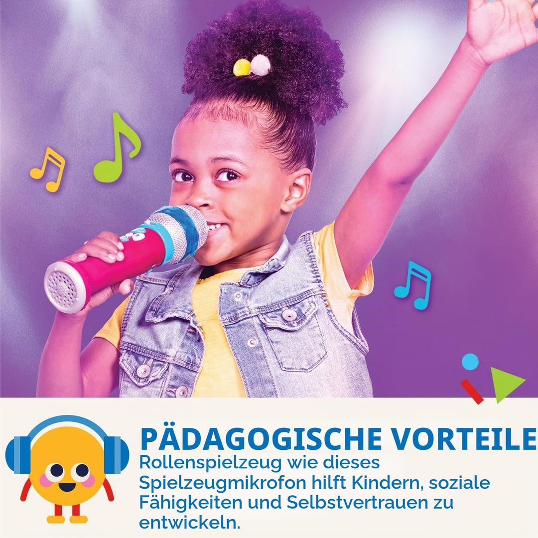 Battat – Musikalisches Lichtshow-Mikrofon – Beleuchtetes und stimmveränderliches Mikrofon – Aufnahme