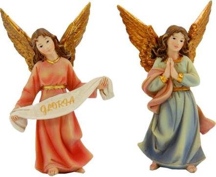 Unbekannt Krippenfiguren Engel stehend 2-TLG. geeignet für 10-11cm Figuren