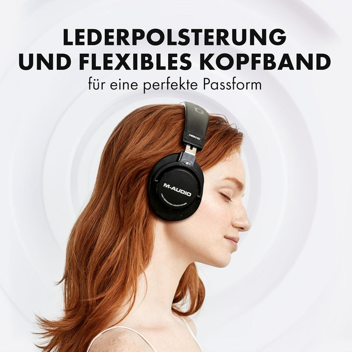 M-Audio Oxygen Pro 49 und HDH40 – 49-Tasten USB MIDI Keyboard Controller mit Beat Pads und Over-Ear