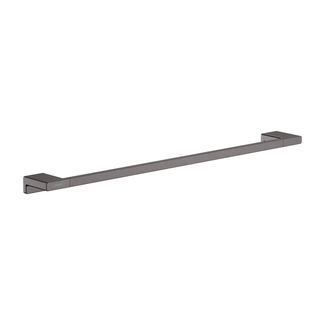 hansgrohe Handtuchstange AddStoris, Badetuchhalter 64.8cm, Handtuchhalter, Brushed Black Chrome 648m