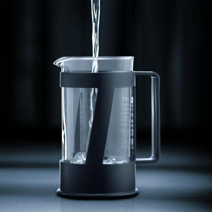 Bodum CREMA Kaffeebereiter (French Press System, Permanent Edelstahl-Filter, Sicherheits-Deckel, 1,0