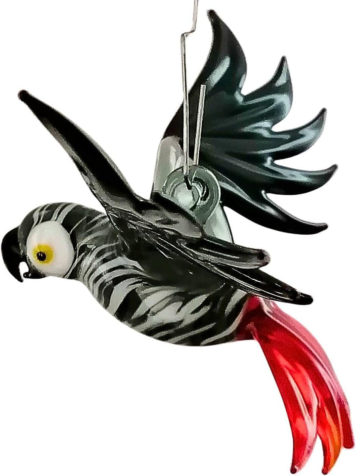 Hängevogel, Graupapagei, Glas