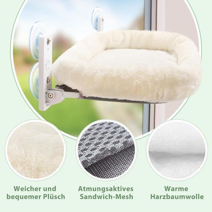 Katzen fensterliege-Faltbare Fenster hängematte für Katzen-Katze fensterbett,52cm Fenster hängematte