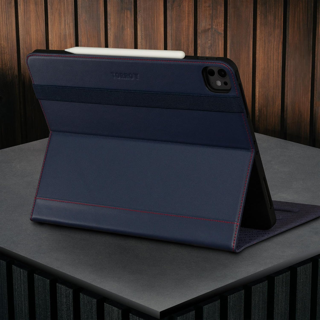 TORRO Lederhülle kompatibel mit iPad Pro 13" M5 / M4 - Echtleder iPad Pro 13 2025/2024 Hülle mit Sta
