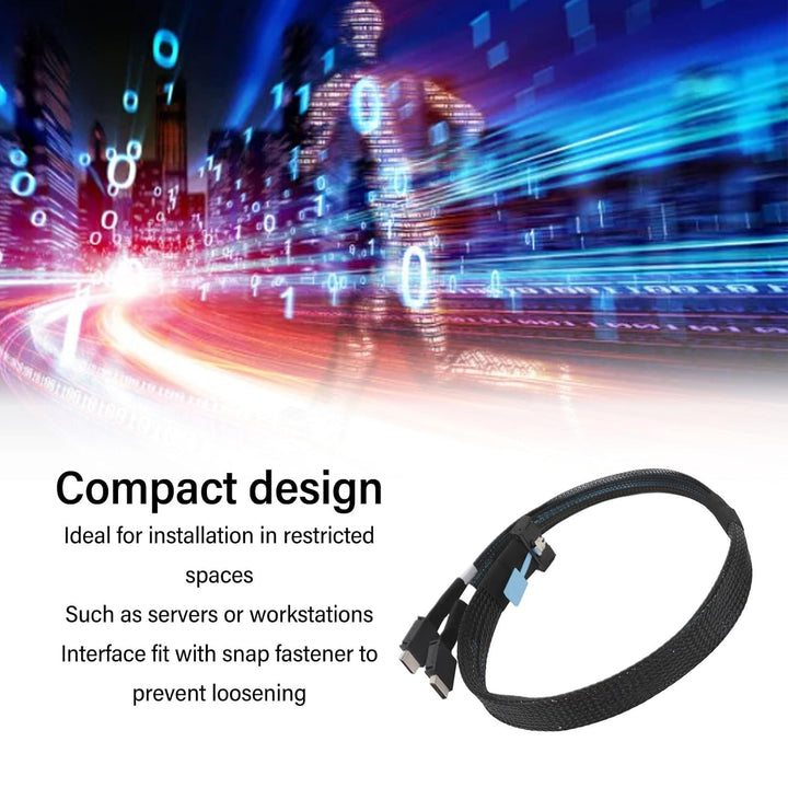 für MCIO 8i zu OCuLink SFF 8611 4i Kabel, OCuLink PCIe PCI Express 5.0 SFF-8611 zu für MCIO X8 Kabel